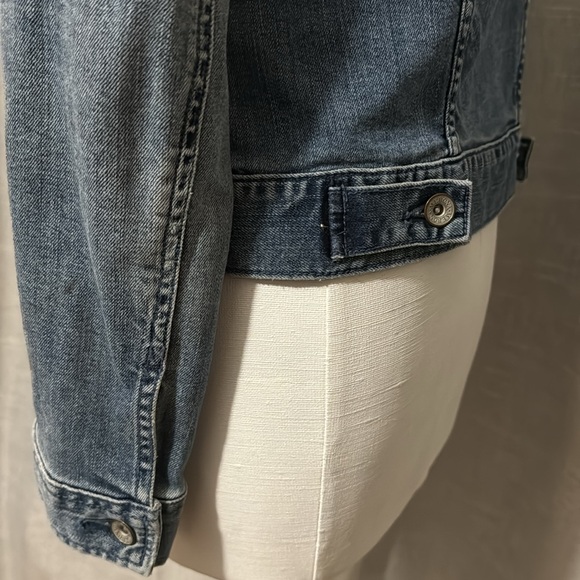 Merona Denim Jacket-Sz S-99 Cotton-Button Front-EUC - Picture 7 of 15